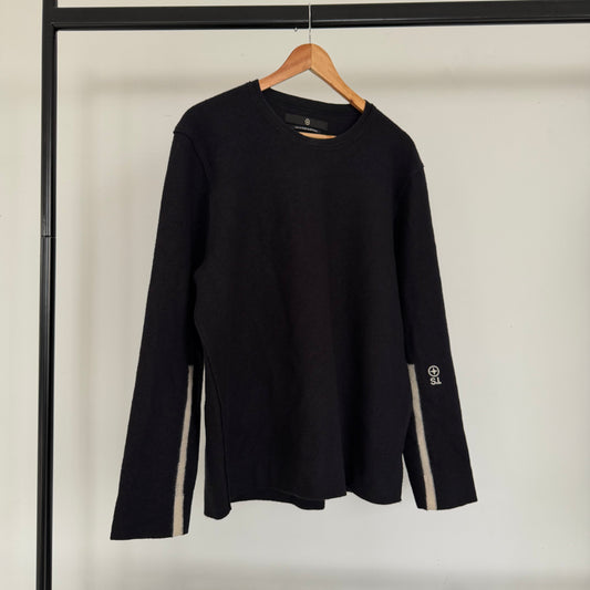 aw2006 stone island denims wool knit jumper | O/S, Multicoloured