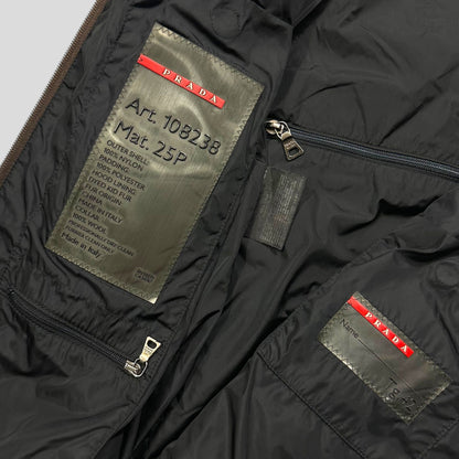Prada Sport AW00 7 in 1 Nylon Padded Goat Fur Modular Bag Jacket - IT42 (S)