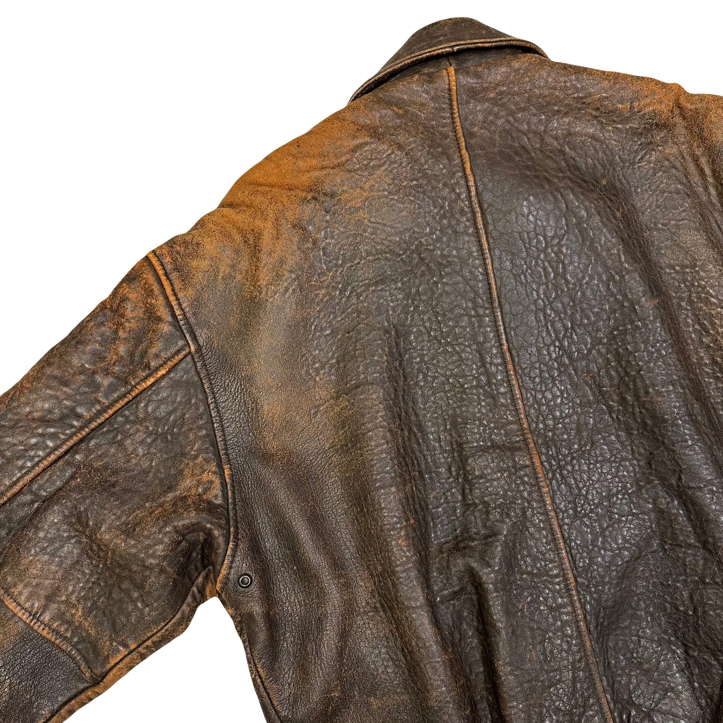 Avirex A-2 Leather Jacket In Brown ( M )