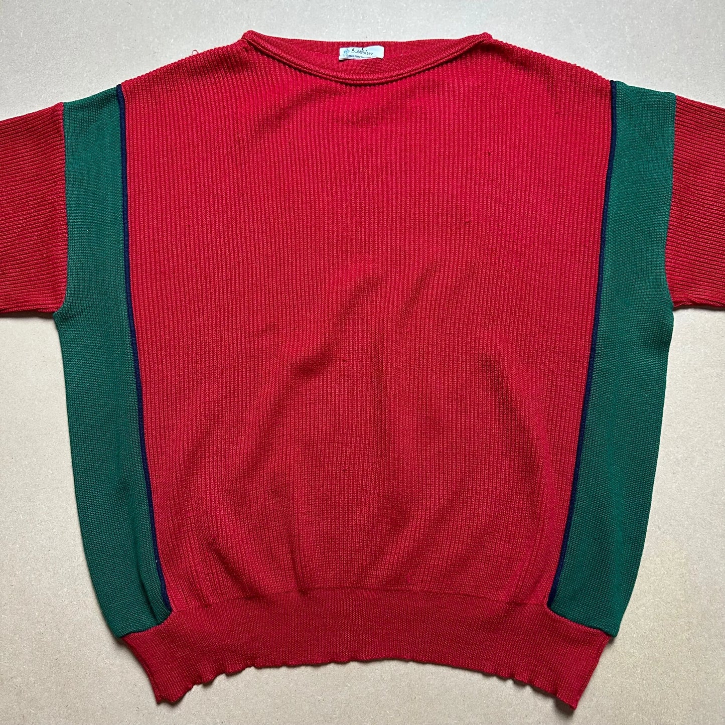 A/W 1980 C.P. COMPANY Two Tone Panelled Sweater