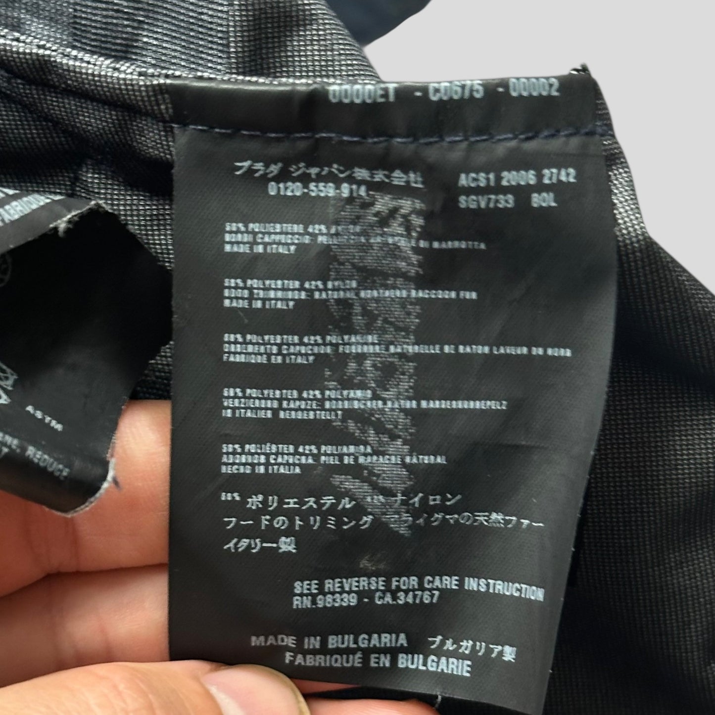 Prada Sport 2006 3 in 1 Racoon Fur Goretex Jacket + Puffer - IT48 (M)