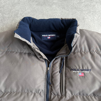 Polo Sport Ralph Lauren RARE 1990s fleece lined puffer jacket (XL)