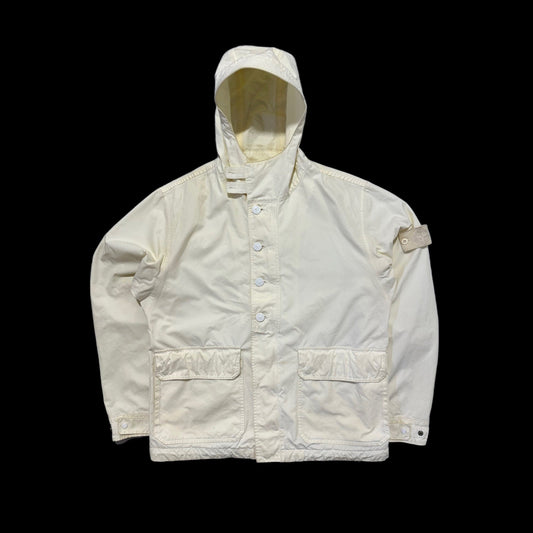 Stone Island Ghost Ventile White Zip Up Jacket