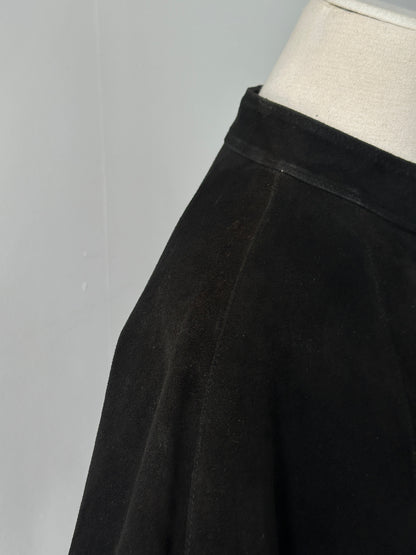 Gianni Versace x Beged-Or 1970s Suede Shirt - S | Black, Black