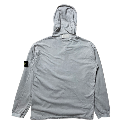 S/S 2008 Cloud Grey Triple Cotton Sniper Hood Single Pocket Pullover Hoodie