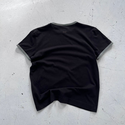 2000s hugo boss orange graphic ringer tee | Black, Black