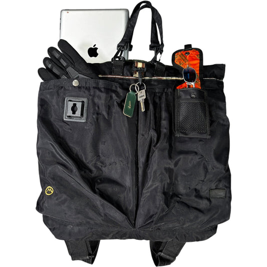 Maharishi 90's 2 in 1 Convertible Backpack Bag | O/S, Black