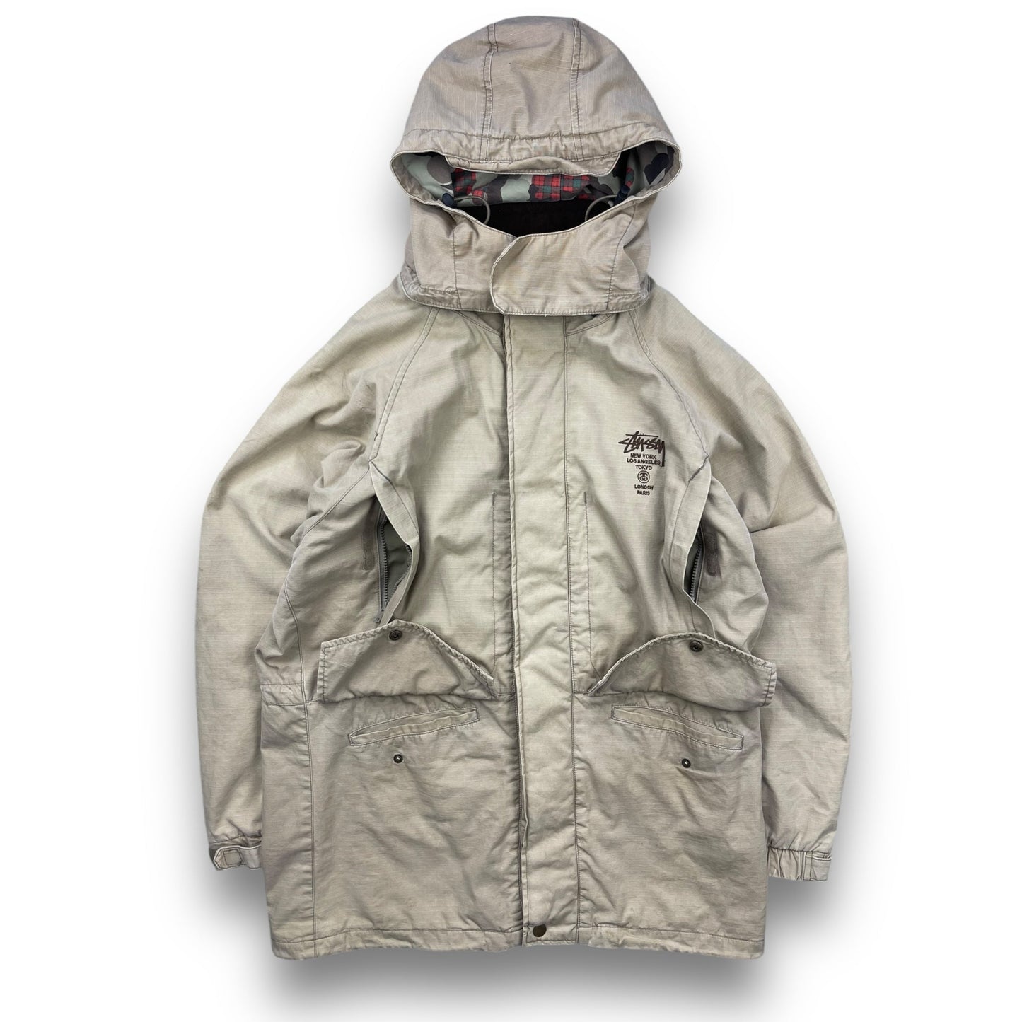 Stussy 2in1 Canvas/Camo Jacket (M) | Default Title, Multicoloured
