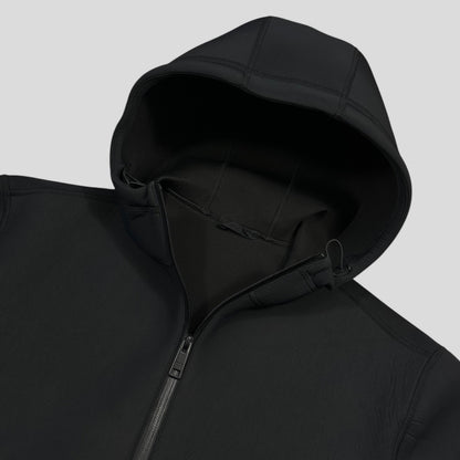 Prada Milano 2018 Technical Scuba Rubberised Race Logo Jacket - M | Default Title, Black