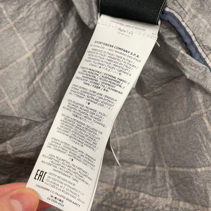 Stone Island Reflective Grid on Lamy-TC Jacket, Size Medium | O/S, Grey