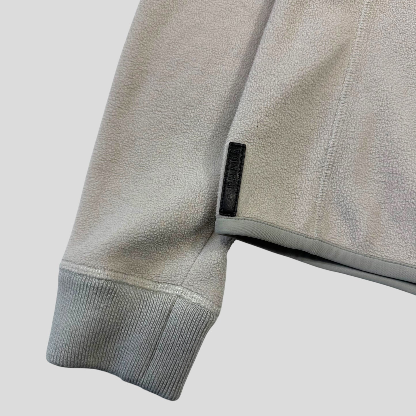 Prada Sport 2006 Spellout Logo Balaclava Fleece Jacket - M | Default Title, Cream