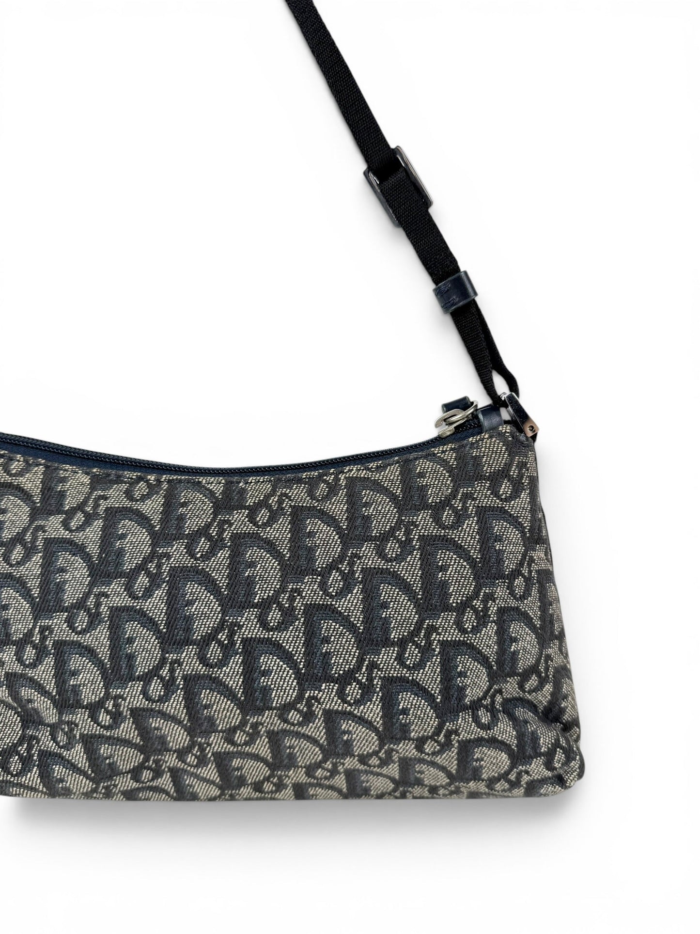 2002 Christian Dior Monogram Shoulder Bag | O/S, Navy