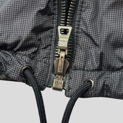 Prada Sport 2010 Reversible Leather + Micro Check Nylon Jacket - IT52