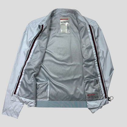 Prada Sport 00’s Ice Blue Stash Pocket Soft Nylon Work Jacket - IT52 (L)