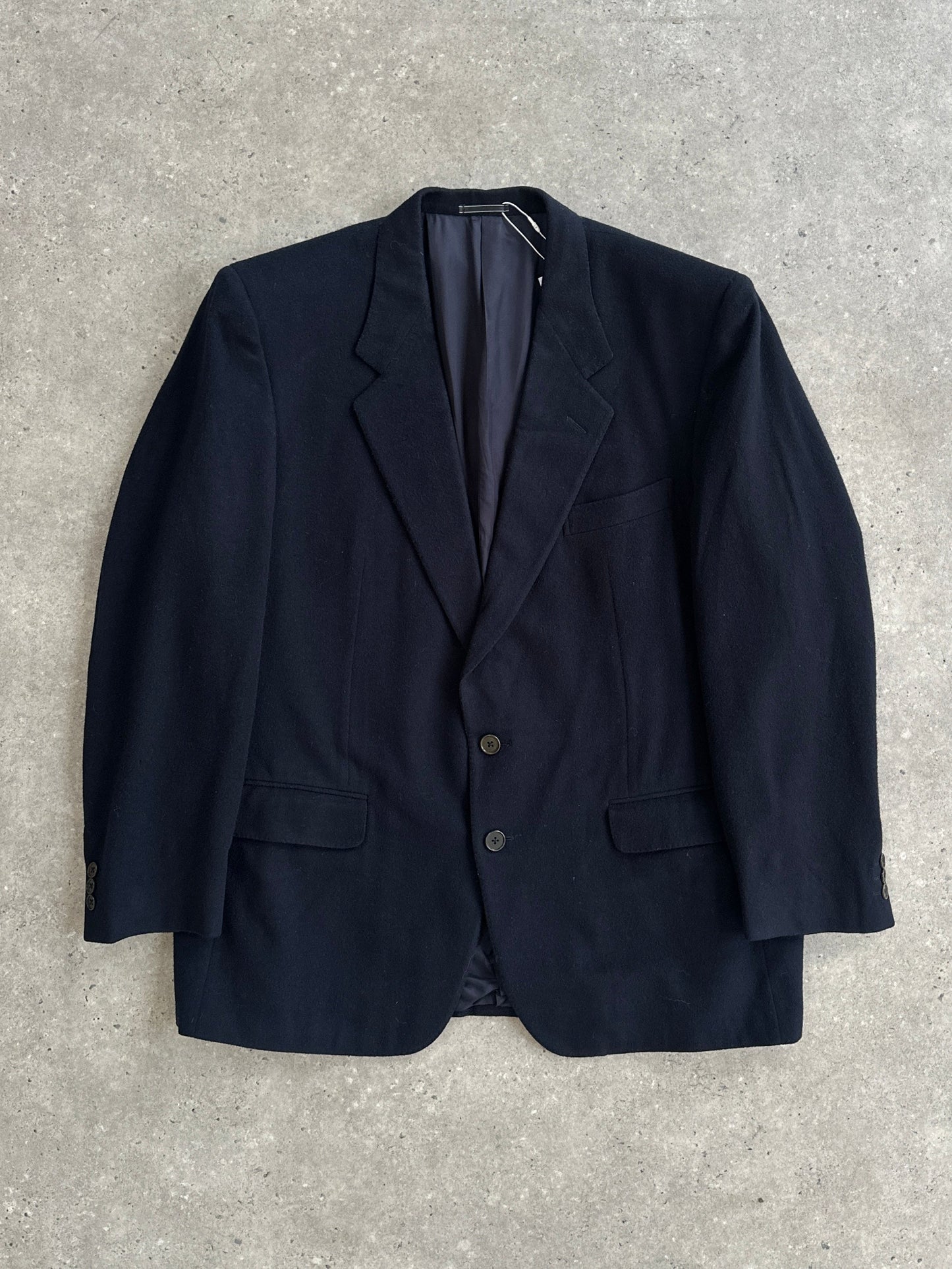 Aquascutum Brushed Wool Cashmere Single Breasted Blazer - 46R/XXL