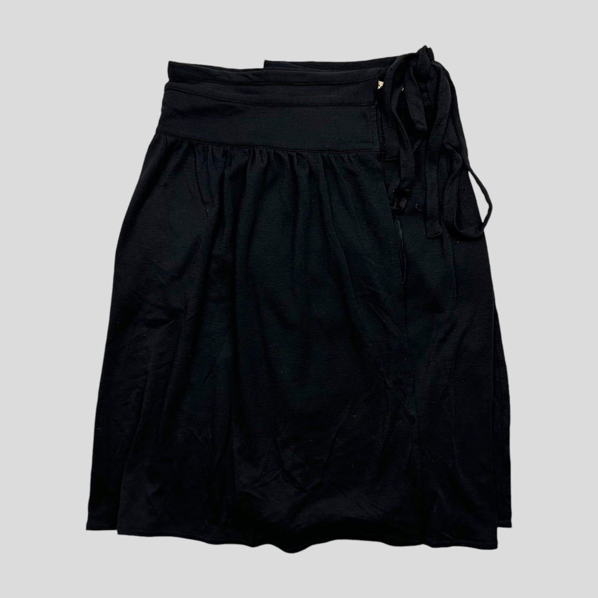 Comme Des Garçons 80’s Wool Wraparound Skirt - OS | O/S, Black