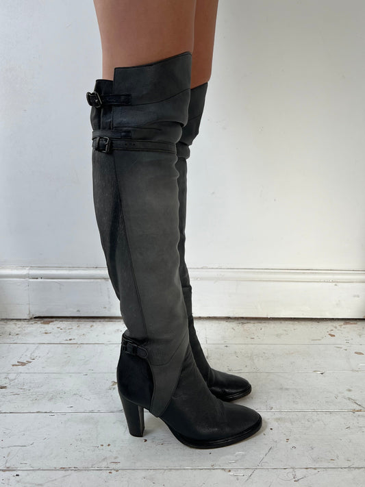 AF VANDEVORST 2006 KNEE HIGH BOOTS (EU 37.5) | DEFAULT TITLE, Black