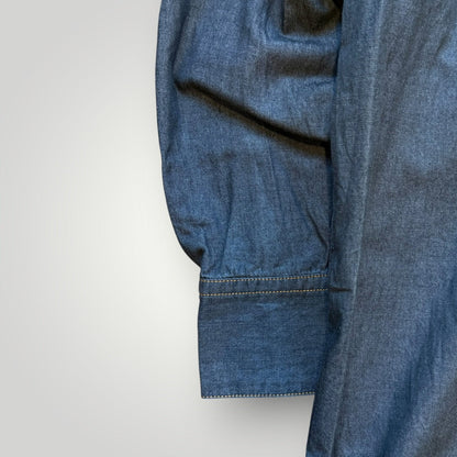 90s Issey Miyake Sport Western Style Denim Pullover M/L | O/S, Blue