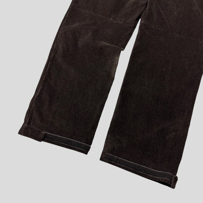 Prada Sport 00’s Baggy Adjustable Needle Corduroy Trousers - IT54 | Default Title, Brown
