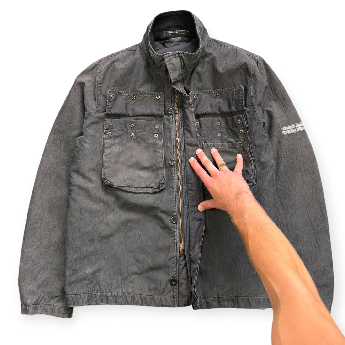 FW2007 Stone Island Denims Cargo Pocket Jacket (L) | Large, Navy