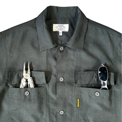 Armani Jeans 00’s Short Sleeve Utility Shirt L | Large, Grey