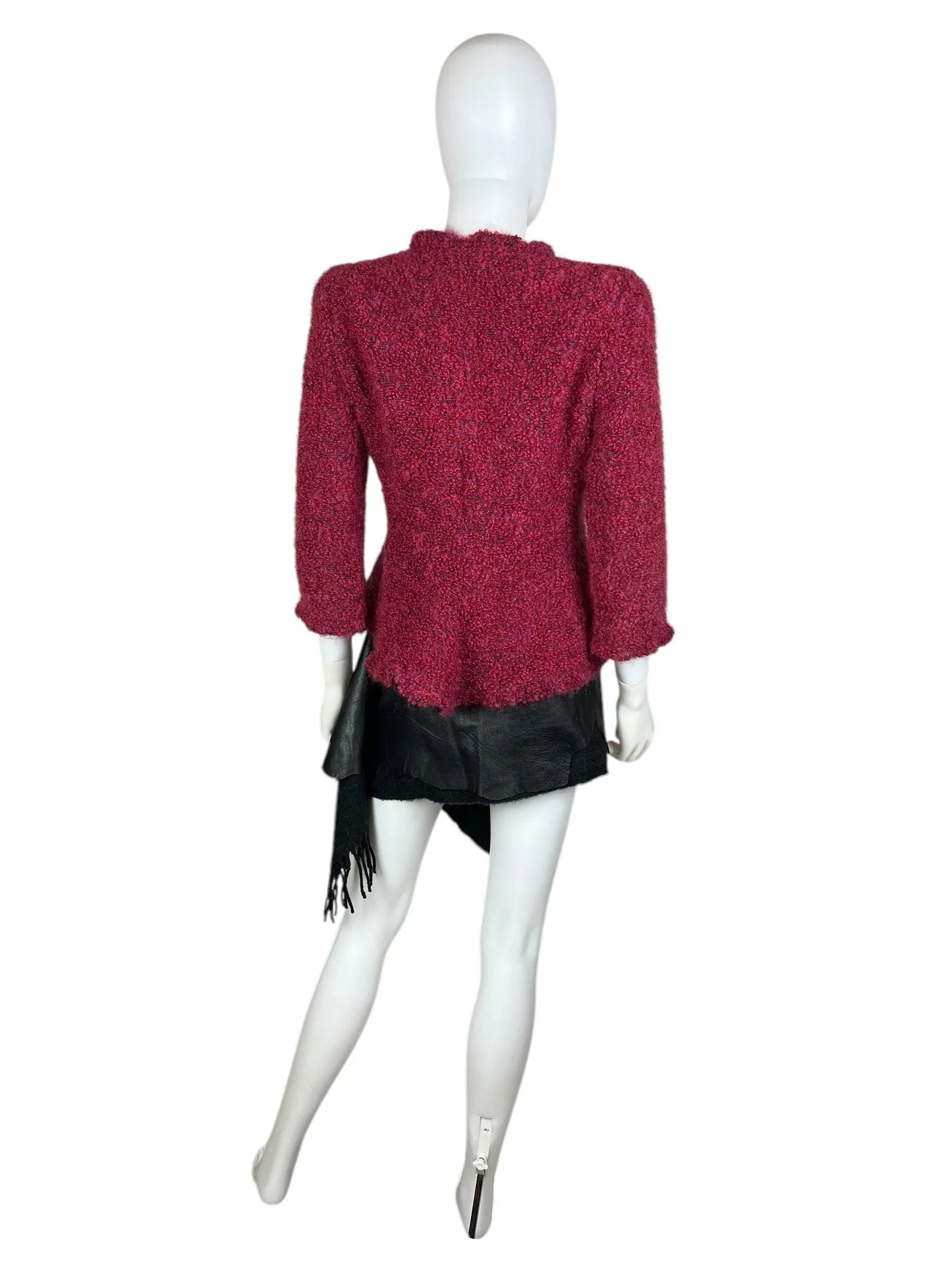 Armani Collezioni 2003 boucle cherry red jacket