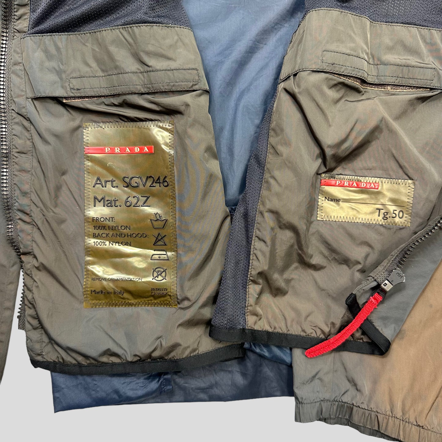 Prada Sport SS00 Gel Seam Convertible 3m Jacket - L | Default Title, Multicoloured