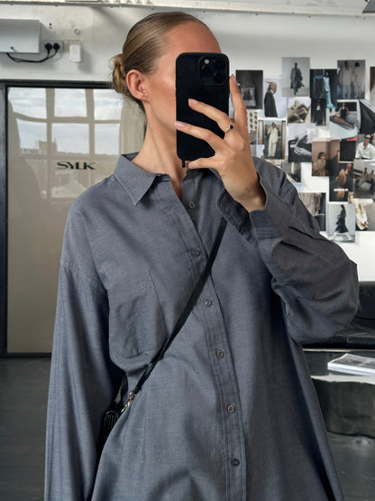 Yves Saint Laurent Pour Homme 1990s Cotton Logo Shirt - XL