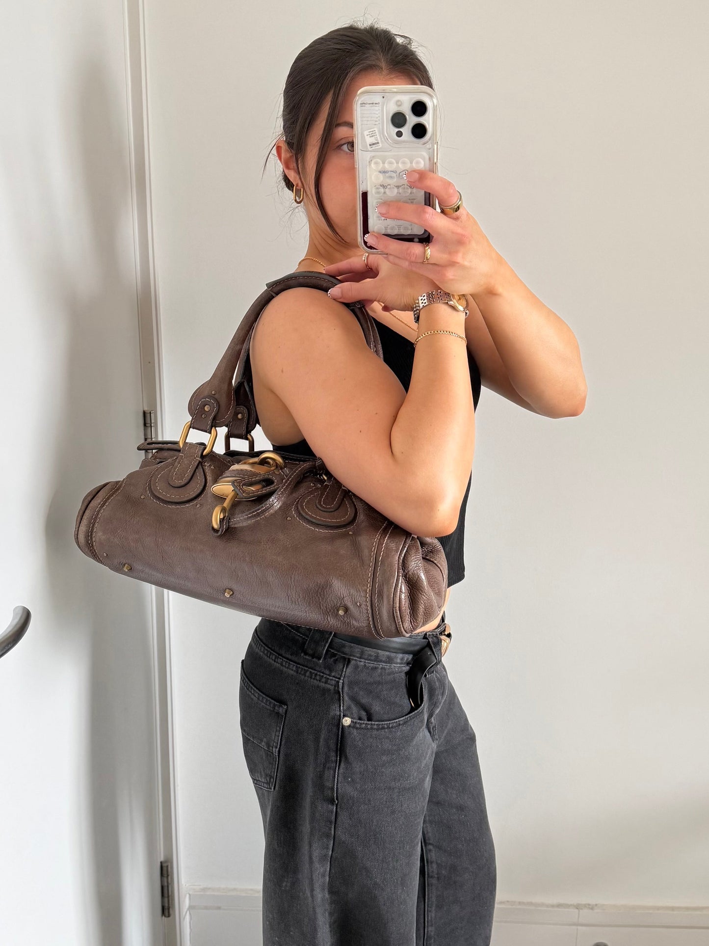 2009 Chloe Paddington Brown Leather Handbag GHW | O/S, Multicoloured
