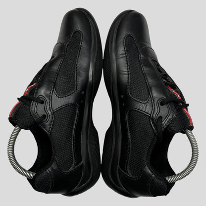 Prada Americas Cup Triple Black Matte Leather - UK7