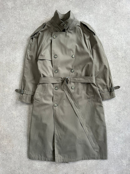 London Fog 1980s High Neck Belted Trench Coat - XXL