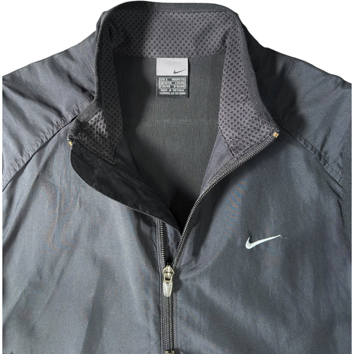 Nike 00's Dual Zip Mesh Vest Jacket S | Small, Black