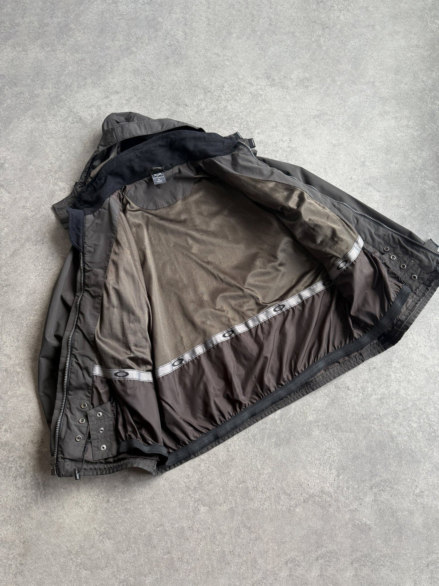oakley software 2000s heavyweight technical jacket (xl) | XL, Red