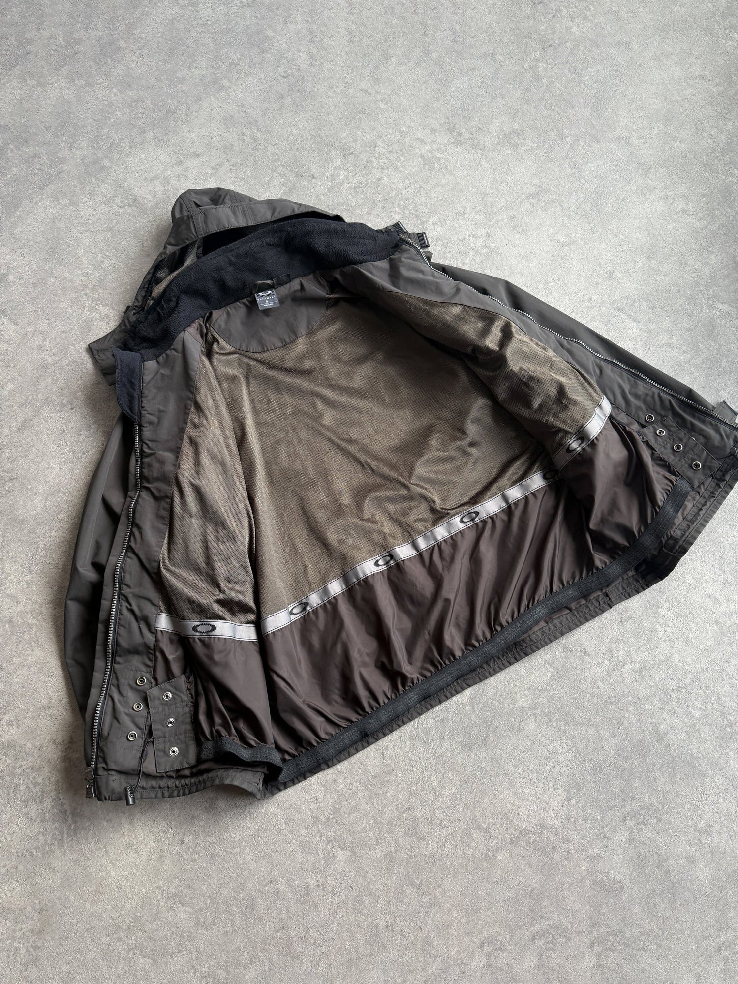 oakley software 2000s heavyweight technical jacket (xl) | XL, Red