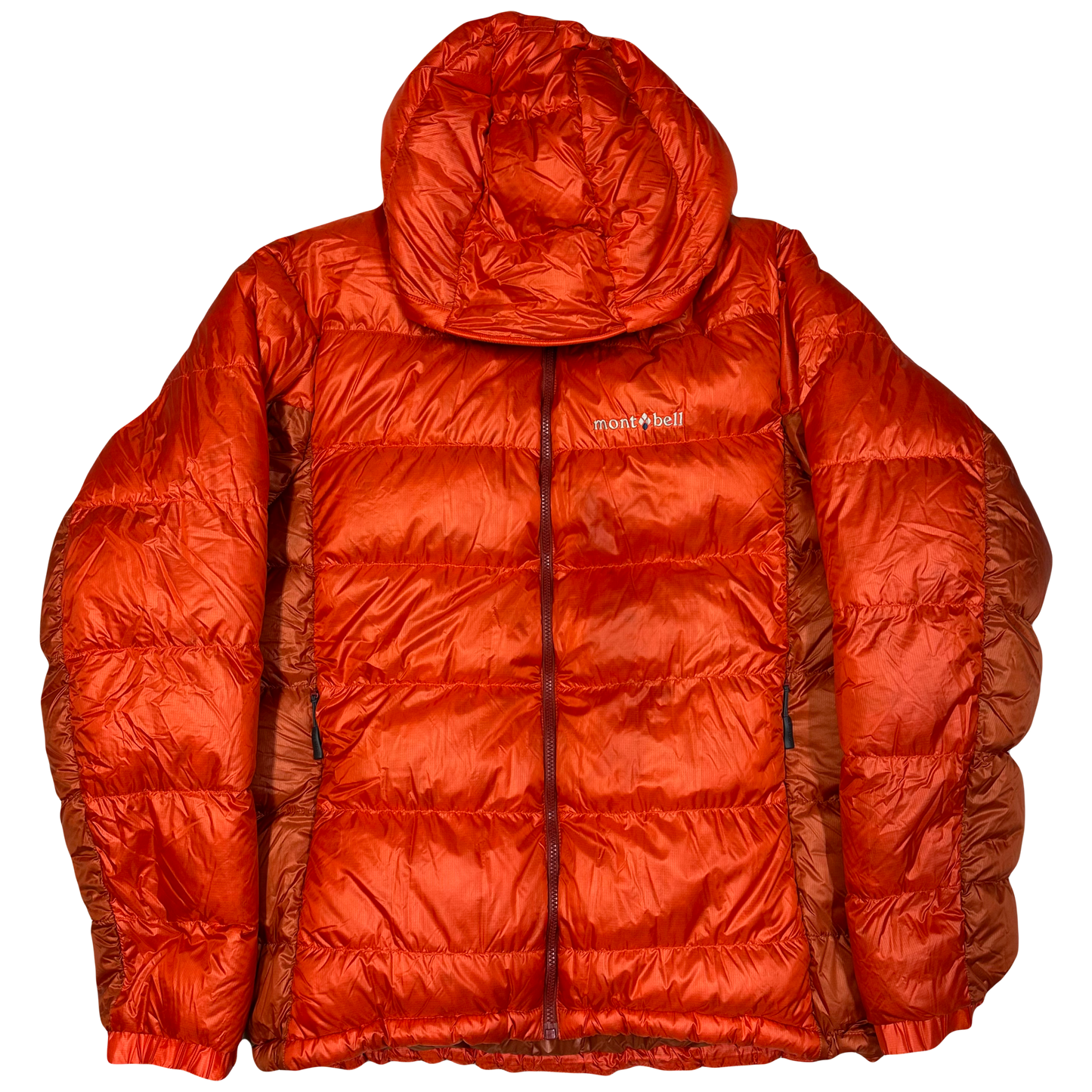 Montbell Puffer Jacket In Orange & Red ( M )