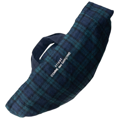 Vintage 2000s Comme Des Garçons Tricot Checkered Tote Bag | O/S, Red