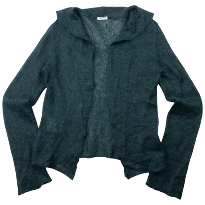 Vintage 2006 Miu Miu Mohair Open Cardigan Womens Size M | Medium, Green