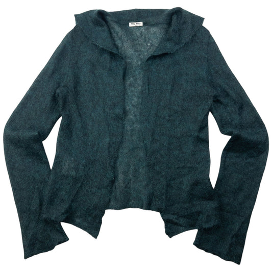 Vintage 2006 Miu Miu Mohair Open Cardigan Womens Size M | Medium, Green
