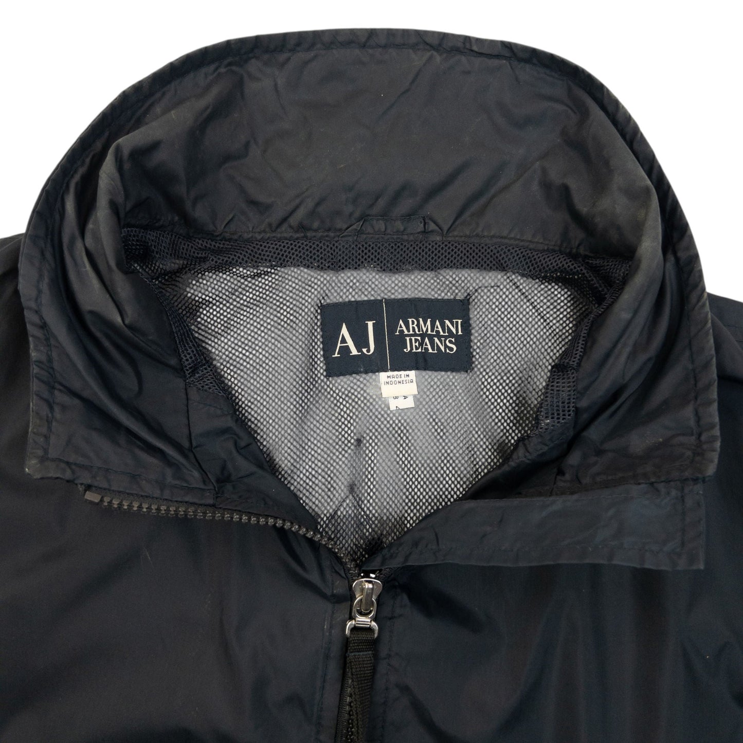 Vintage 2000s Armani Jeans Zip Up Jacket Size L | Large, Navy