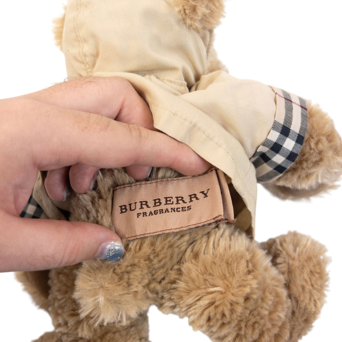 Vintage 2007 Burberry Jacket Teddy Bear | O/S, Beige