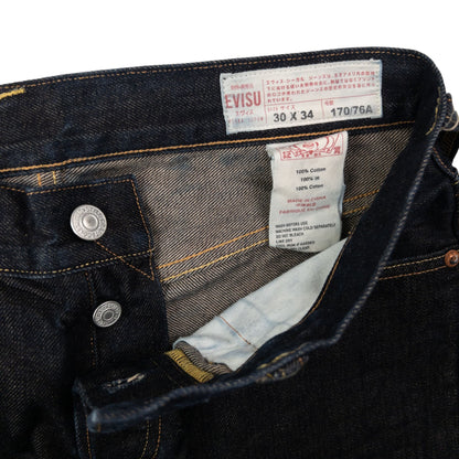 Vintage Evisu Marble Double Gull Japanese Denim Jeans Size W28