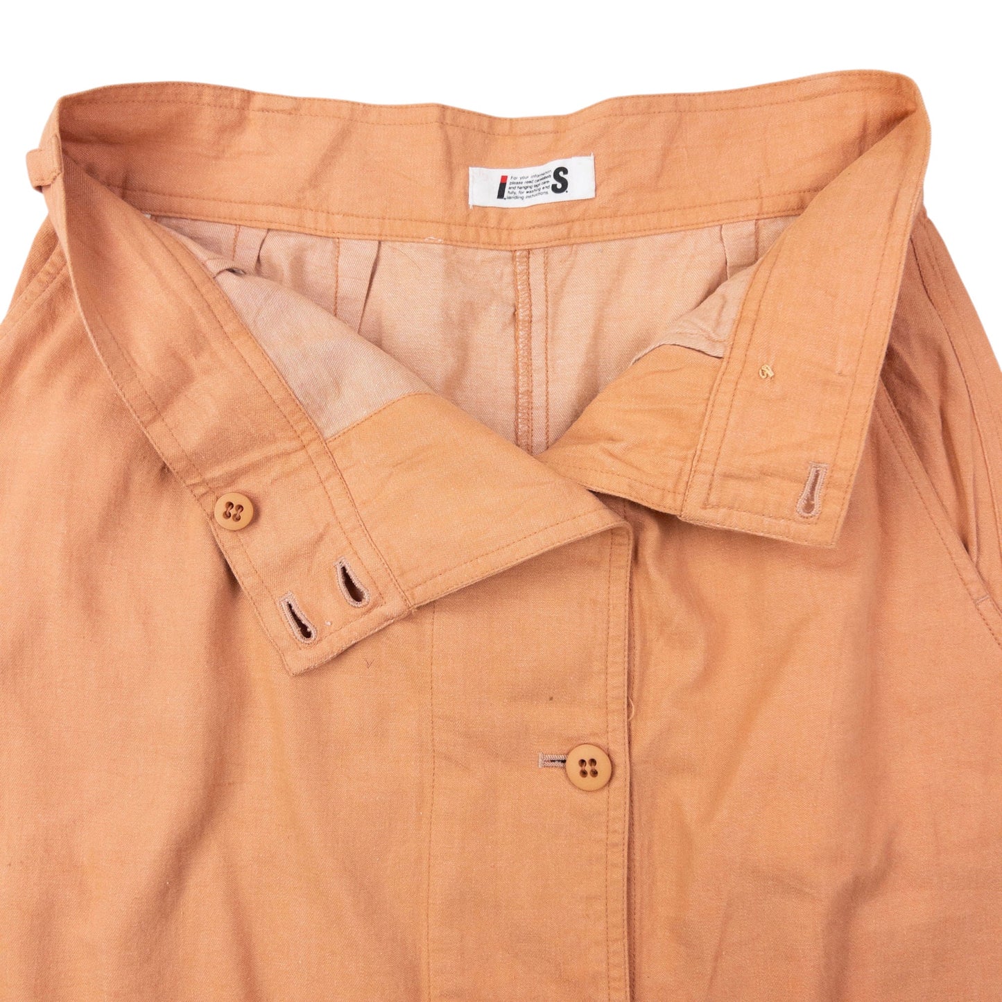 Vintage 80s Issey Miyake Button Up Skirt Womens Size W27