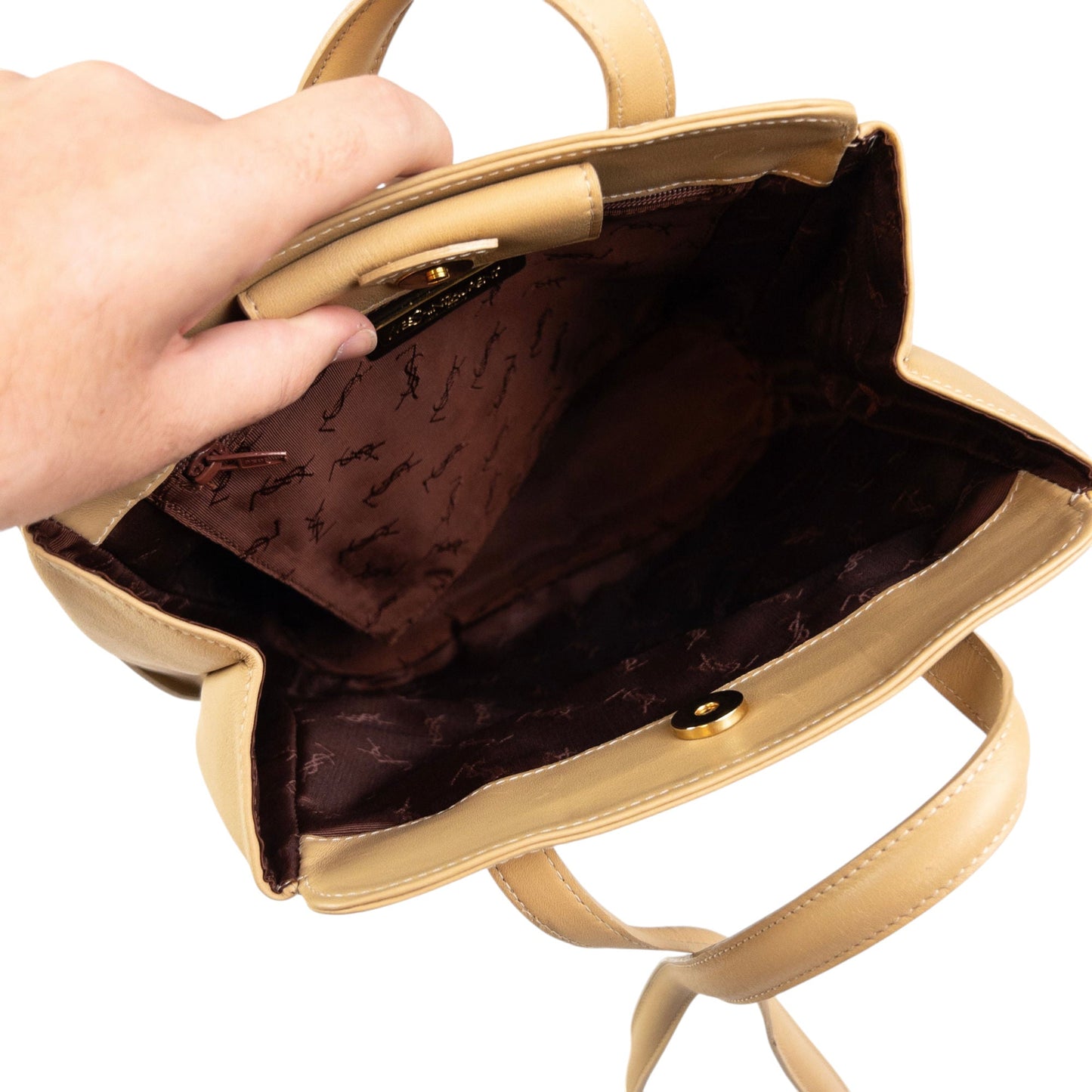 Vintage YSL Yves Saint Laurent Leather Heart Shoulder Bag