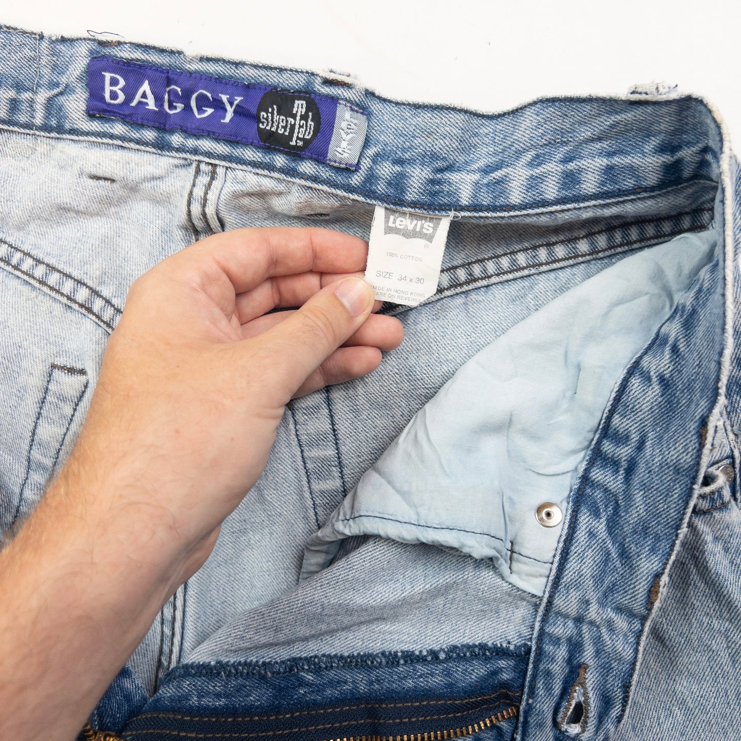Vintage Levi's Silver Tab Baggy Denim Jeans Size W32