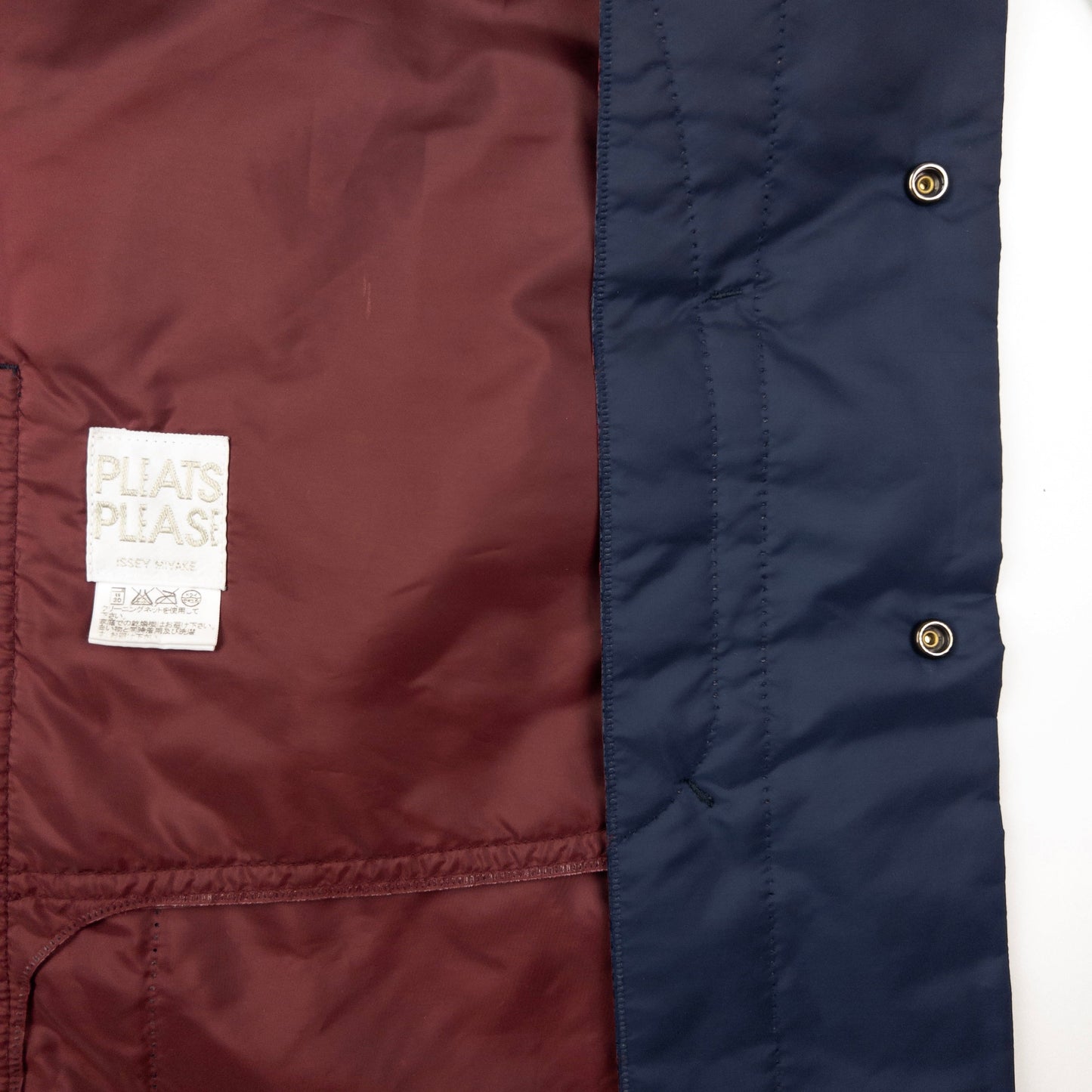 Vintage Pleats Please By Issey Miyake Longline Button Up Jacket Size M