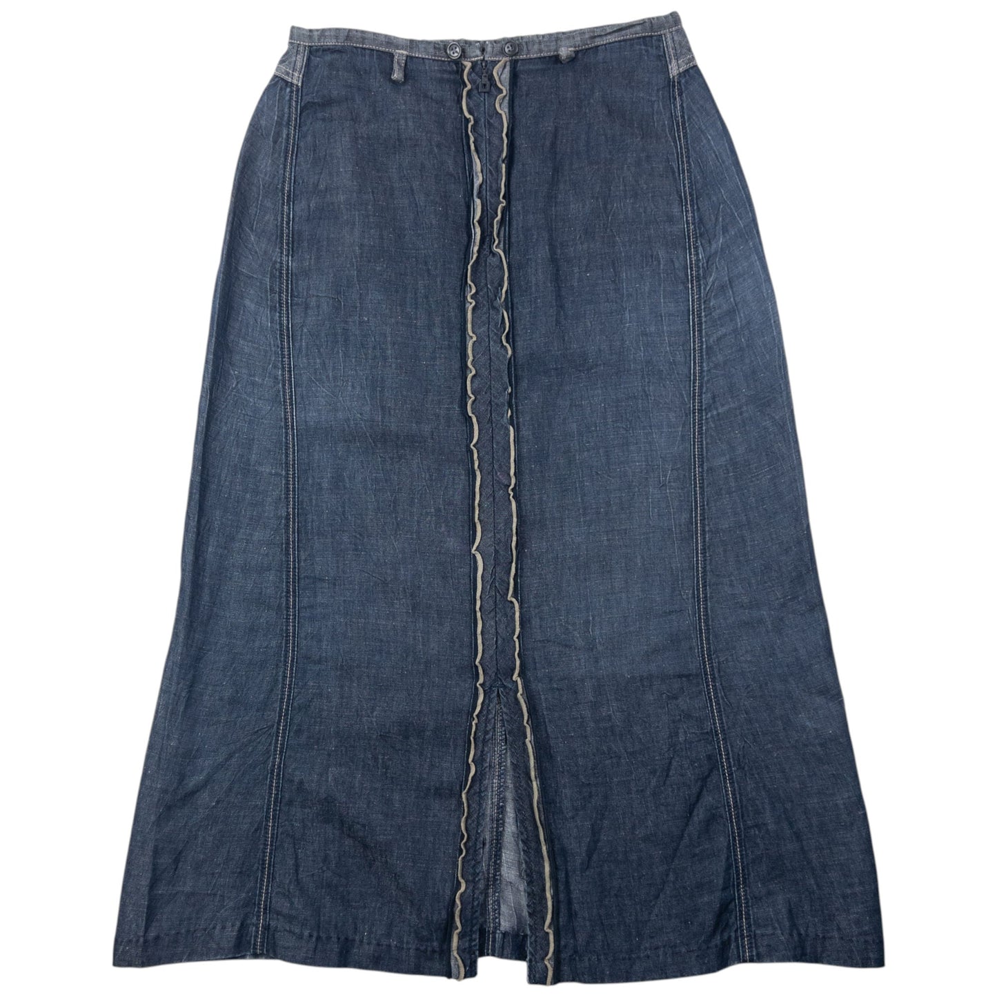 Vintage 2000s Marithe + Francois Girbaud Denim Skirt Womens Size W28