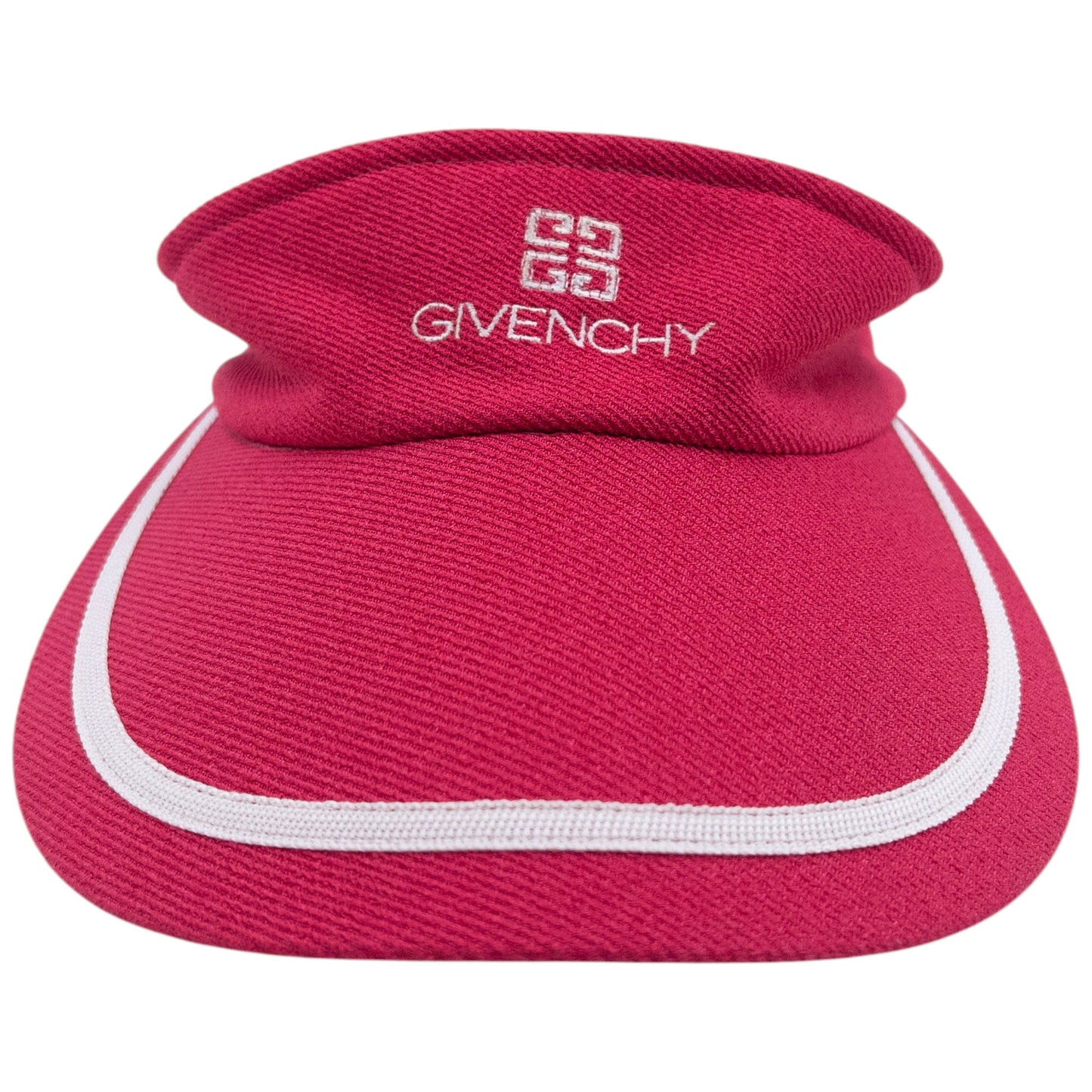 Vintage 90s Givenchy Embroidered Visor Hat | O/S, Pink