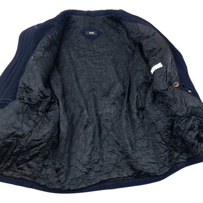 Vintage 2000s Hugo Boss Zip Up Cashmere Jacket Size XL | XL, Navy