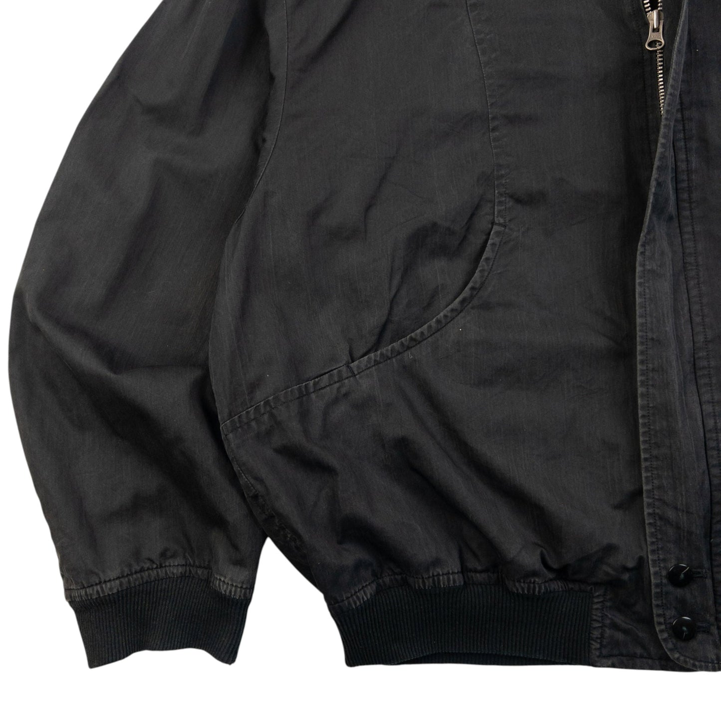 Vintage 90s Yohji Yamamoto Zip Up Bomber Jacket Size L | Large, Black