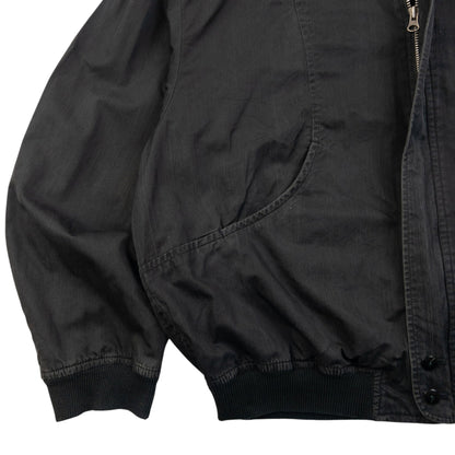 Vintage 90s Yohji Yamamoto Zip Up Bomber Jacket Size L | Large, Black
